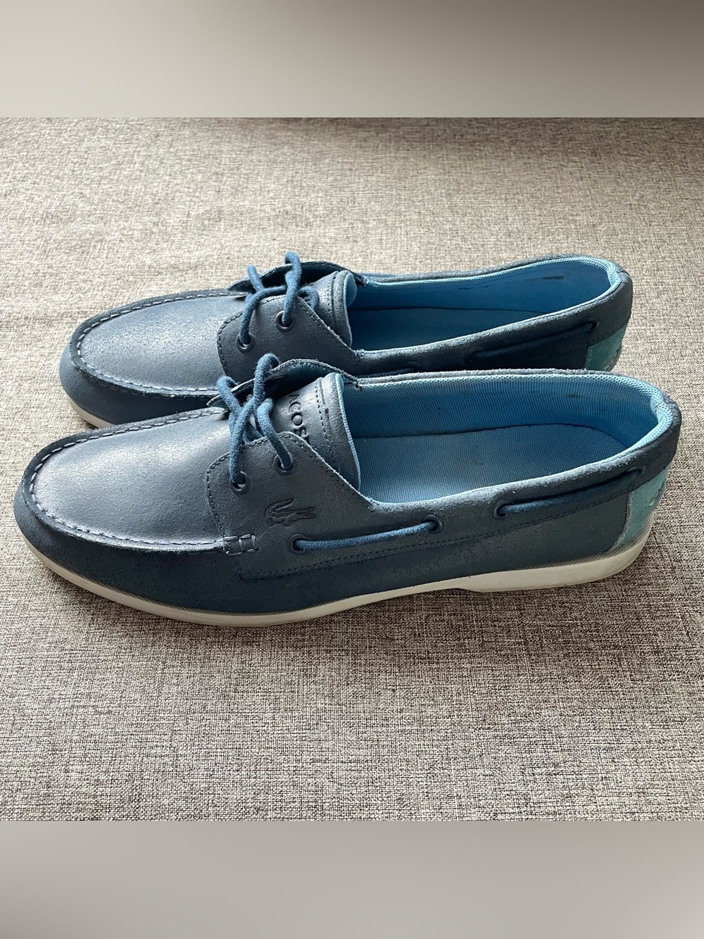 Lacoste Navire Leather Boat Shoes Men’s